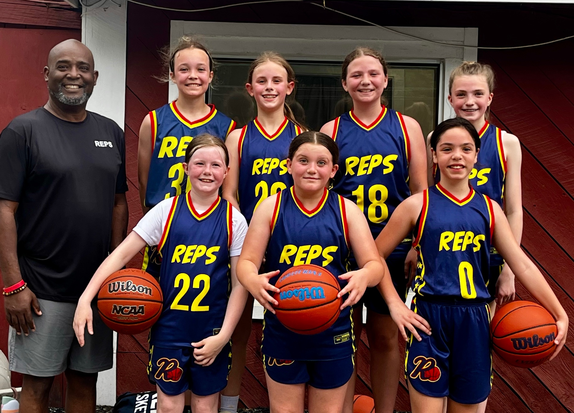 Youth Girls with Coach